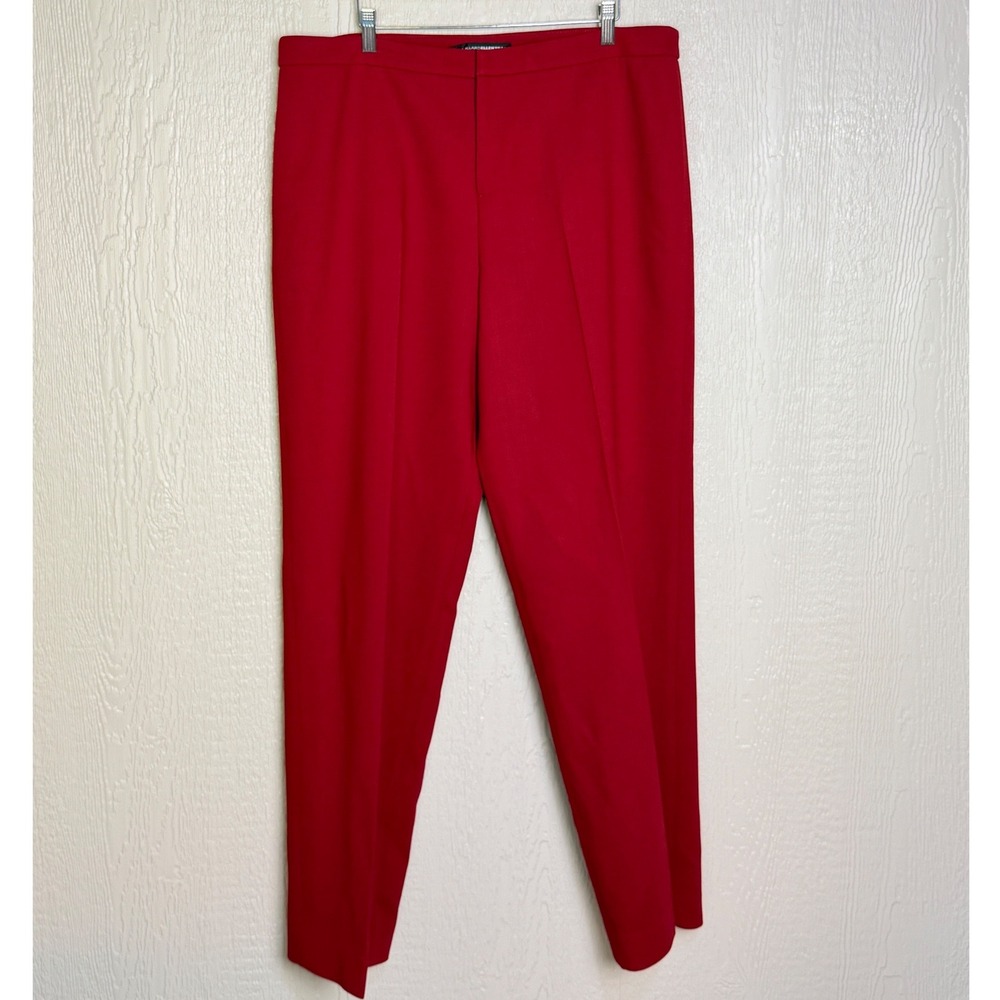 Linda Allard Ellen Tracy Classic Rec Wool Blend Trousers Dress Pants Womens 16